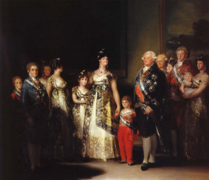 Francisco Goya karl iv med sin familj oil painting image